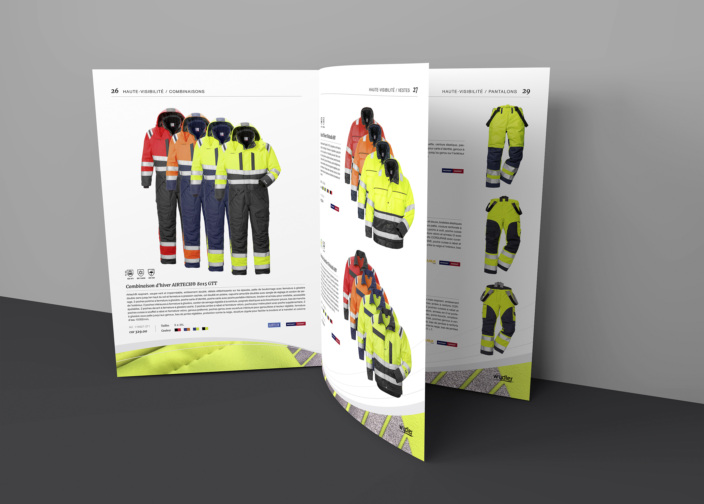 Page vêtements de sécurité du catalogue Wydler