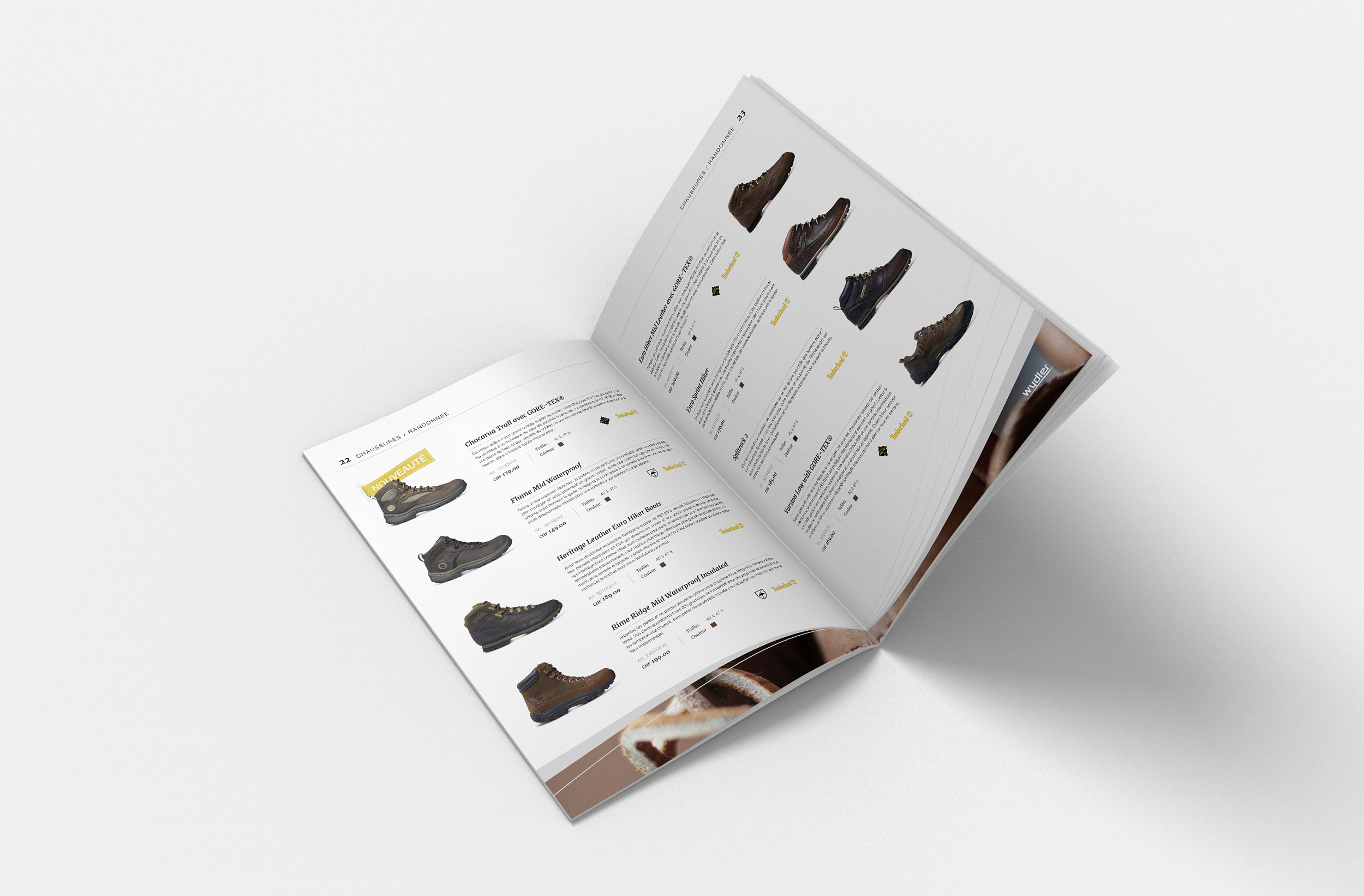 Page chaussures du catalogue Wydler