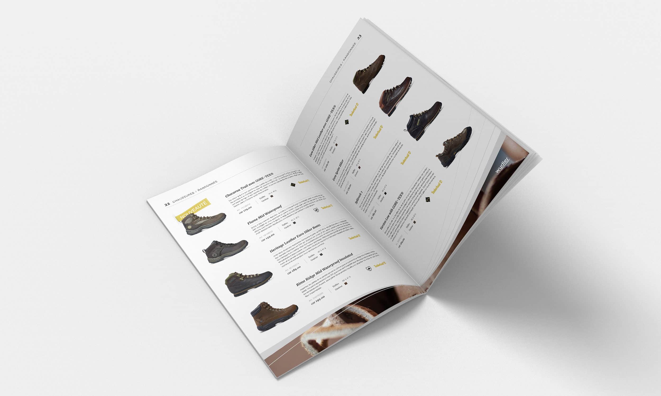 Page chaussures du catalogue Wydler